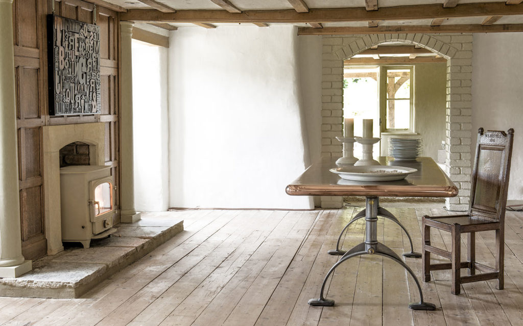 Bespoke copper topped tables