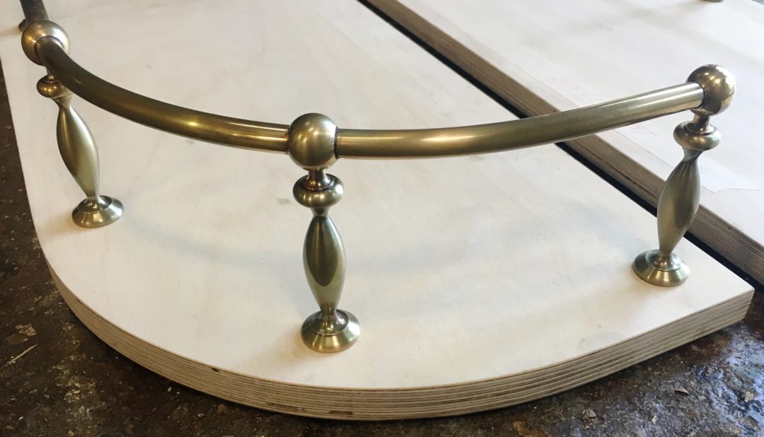 Custom Made Gallery Rails Bespoke Fiddle Rails Polished Or Patinated Finishes Andrew